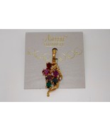 Aressa Enhancer Multicolor Rhinestone Gold Tone Charm Pendant - €17,49 EUR