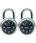Master Lock 1500T Combination Lock, Stainless Steel, 1 7/8-Inch Wide, Black - $505.63 MXN
