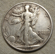 1920-S Walking Liberty Half Dollar 90% Silver - Scarce Date / Mint - £73.66 GBP