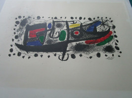Joan Miro Lithograph 24 X 17&quot; On Arches Paper Watermarked Signed On Plate - £670.19 GBP