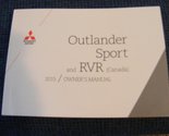 2015 Outlander Sport and RVR owners manual [Paperback] Mitsubishi - $82.43