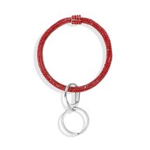 Party Charm Gift New O Key Ring Crystal Keychain Rhinestone Bangle Bracelet Hoop - £9.31 GBP