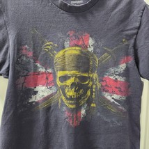 Disney Parks Pirates Of The Caribbean Skull Swords Shirt Adult M Blue Crew Neck - £12.82 GBP