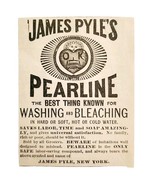 James Pyle Pearline Soap 1885 Advertisement Victorian Detergent ADBN1A16 - $19.99