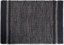 Gray, 2X3-Foot Dii Variegated Recycled Yarn Modern Edge Stripe. - £30.35 GBP