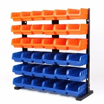 HORUSDY 36-Pcs Bin Storage Rack Shelving Garage Storage - £80.21 GBP