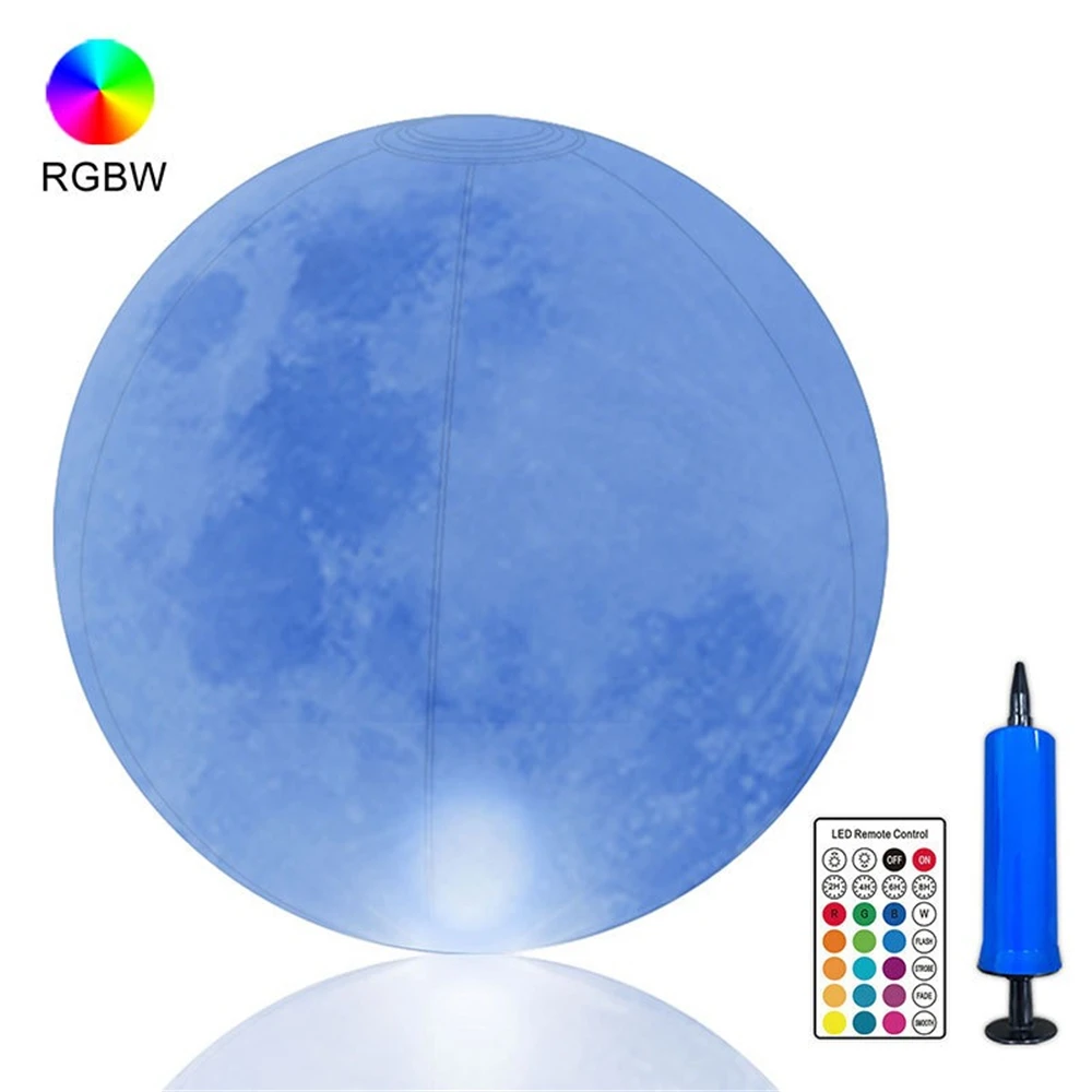 LED Solar Swimming Pool  Ball Lights Floating Atmosphere Decorative Moon Lamp Ou - £91.75 GBP