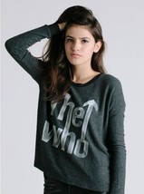 Urban Outfitters Junk Food Women L The Who Rock Band Oversized Fleece Sweater - £22.07 GBP