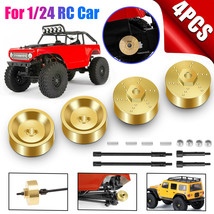 6mm Widen Wheel Axles+Hub Brass Hex Adapter for 1/24 Axial SCX24 RC Crawler Car - £21.13 GBP