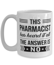 Coffee Mug for Pharmacist - 15 oz Funny Tea Cup For Office Friends Co-Workers  - £13.40 GBP