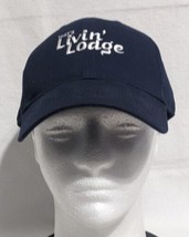 &quot;That&#39;s Livin&#39; Lodge&quot; Blue Adjustable Baseball Cap - New without Tags - £11.60 GBP
