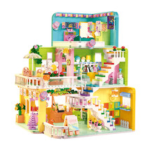 Mini Shop Room Market Shopping Mall Building Blocks Bricks Toys - $84.99