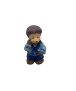 Vintage JC Country Collection Hedgehog Mini Figurine 1990s Blue Sailor O... - $9.89