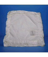 Little Giraffe White Chenille &amp; Satin Trim Lovey Security Blanket - $846.75 MXN
