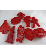 Tupperware Cookie Cutters Cake Bunny Turkey Pumpkin Santa Pig Tree ginge... - $16.26 CAD