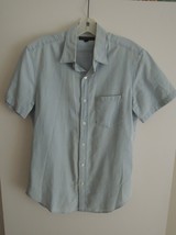 Unisex Shirt Size S Light Blue Chambray S/S Button Down by J Crew Mercantile - £7.75 GBP