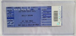 BILLY OCEAN - ORIGINAL 2012 UNUSED WHOLE FULL CONCERT TICKET - $15.00