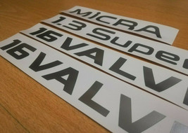 Micra 1.3 Super S Side Rear Decals - Fits MK2 K11 SuperS - Reproduction Stickers - £10.55 GBP