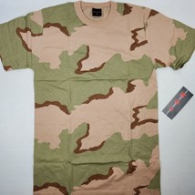 New MOC Military Outdoor Clothing Desert 3 Color Camo T-shirt Size Medium - £15.17 GBP