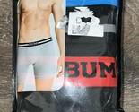 B.U.M. ~ 4-Pair Mens Boxer Briefs Underwear Cotton Blend Black ~ L (38-40) - £13.84 GBP