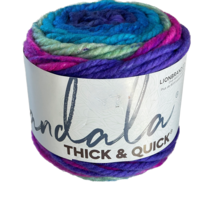 Lion Brand Yarn Mandala Thick &amp; Quick yarn, Vortex Dye Lot 17185 - £15.48 GBP
