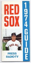 1974 Boston red sox media guide - $28.96