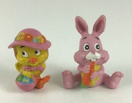 Bunny Duckling Mini PVC 2&quot; Figures Maia Borges Easter Buddies Lot Vintag... - $15.79