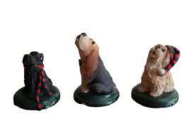 Lot 3 Vtg Byers Choice Carolers Hound Dog Scottish Terrier Shaggy Sheep ... - $442.51 MXN