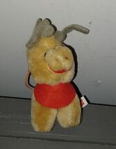 Coke Coca-Cola 1985 McDonalds 4&quot; Plush Reindeer Christmas Ornament - $4.75