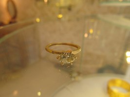 Engagement ring. 18 Karat yellow gold ring with fancy Intense Yellow Oval Diamon - £2,872.24 GBP