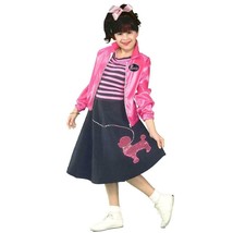Nifty Fifties 50&#39;s Halloween Costume with Poodle Skirt Girls Size 8-10 New - £23.99 GBP