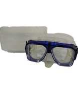 Snorkeling GOGGLES H2O Odyssey TEMPERED GLASS with Case Adult Blue - $33.17