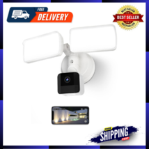 Floodlight Camera Motion-Activated Security Light Auto Record 1080P Video - $116.77