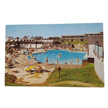 Postcard Country Squire Motel Swimming Pool Schenectady New York Chrome ... - $6.64