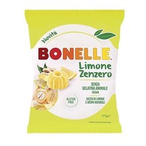 Bonelle Gummy Lemon Ginger Candies Gluten Free -VEGAN Made In Italy- Free Ship - $9.89