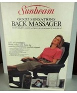 Sunbeam Good Sensations Back Massager Inflatable Lumbar Suppot 1606-001 - €36,70 EUR