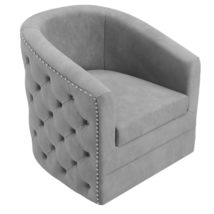 Cosmic Homes Contemporary Accent Chair | Button Tufted Comfy Chair for Bedroom | - £684.47 GBP