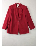 Mary Kay By Brookhurst Womens Jacket Size 12R Polyester Blend Red - $24.68