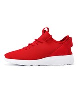 Summer men&#39;s  casual shoes red outdoor  solid color running shoes large ... - £57.92 GBP