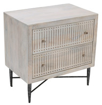 28" Brushed Ivory Two Drawer Nightstand - $18,723.89 MXN