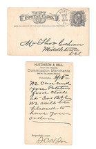 1881 UX5 Philadelphia 3 ring Bulls Eye 8 Cancel Hutchison HIll Fruit Pro... - $9.95