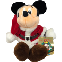 NWT VTG Disney Enterprise Japan Mickey Mouse Santa Clause Christmas 12&quot; ... - £35.02 GBP