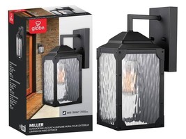 Globe Electric 44216 Miller Outdoor 1-Light Downlight Wall Sconce, Black... - $48.51