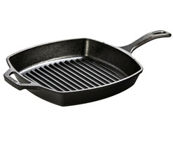 Lodge Cast Iron Square Grill Pan, 10.5&quot; O21 - $79.19