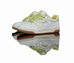 Vans Upland Mens Vintage Leather White/Lime Athletic Skate Shoes!!(Size 11) - $56.05