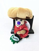 Toybox Ming Mushroom Plush 6 in Veggie Friends Stuffed Animal Happy Face - £6.85 GBP