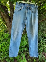 Vtg Levis 505  Light Wash Work Jeans 34x32 1998 - £17.43 GBP