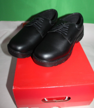 White Cross School Uniform Shoes Black Size 7.5 Boys - £35.04 GBP