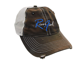 Sportsman River Front Unisex Brown Mesh Baseball Hat Cap Fishing Adjusta... - $9.72
