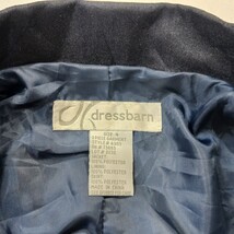 Dressbarn RN#73683 Women's Blue 2-Button Single-Breasted Blazer Jacket Size 4 image 3